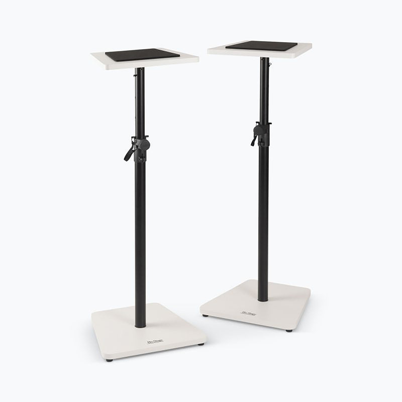 On Stage SMS7500W, Wood Studio Monitor Stands Pair - White by On-Stage
