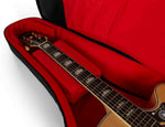 Gator Cases GT-JUMBO-BLK Transit Series Jumbo Acoustic Guitar Gig Bag with Charcoal Exterior - Black by Gator Cases