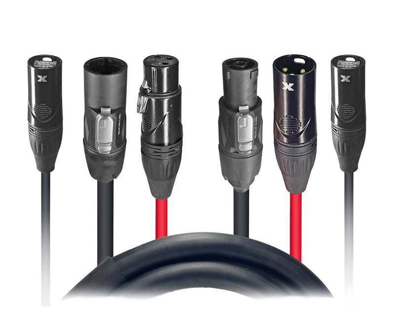 ProX XC-TR112-XLRCAT6-03, 12AWG Jumper Power, CAT6, and XLR TR1 Jumper Link Cable - 3' by ProX Cases