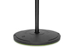 Gravity TMS 2222, Short Touring Series Microphone Stand with Round Base and 2-Point Adjustment Telescoping Boom by Gravity