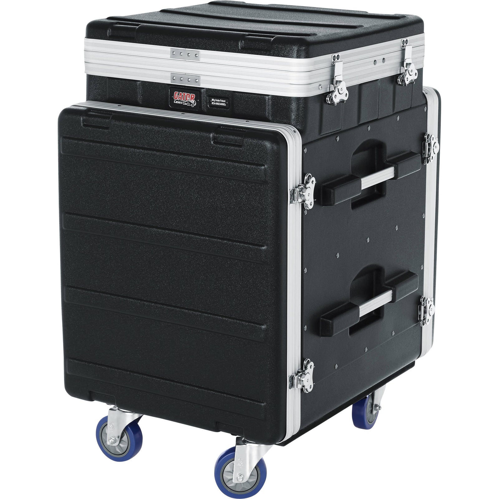 Gator Cases GRC-10X12 PU, 10U Top and 12U Side ATA Molded PE Pop-Up Console Rack by Gator Cases