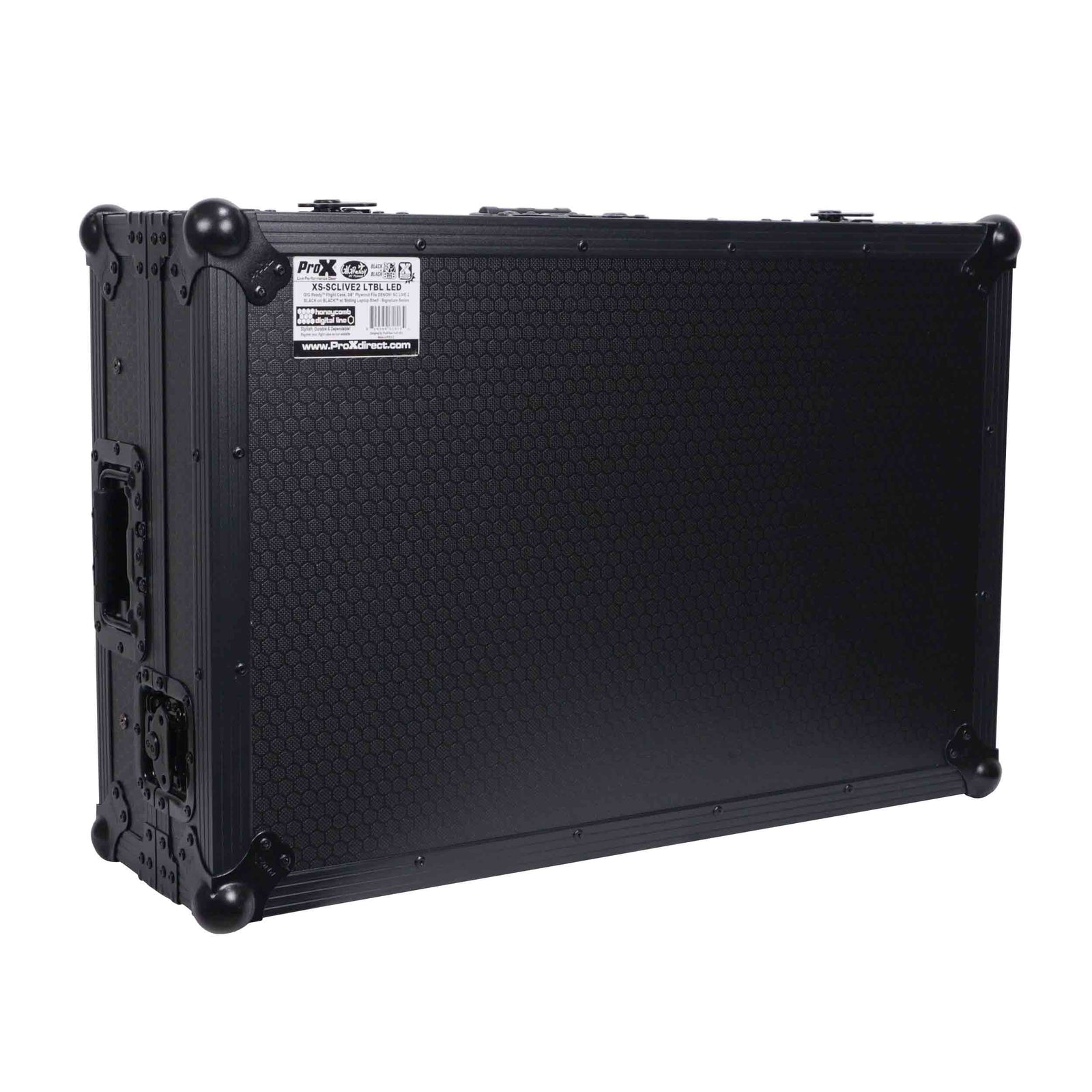 ProX XS-SCLIVE2 LTBL LED, ATA Flight Style Road Case for Denon SC Live 2 Controller - Black by ProX Cases