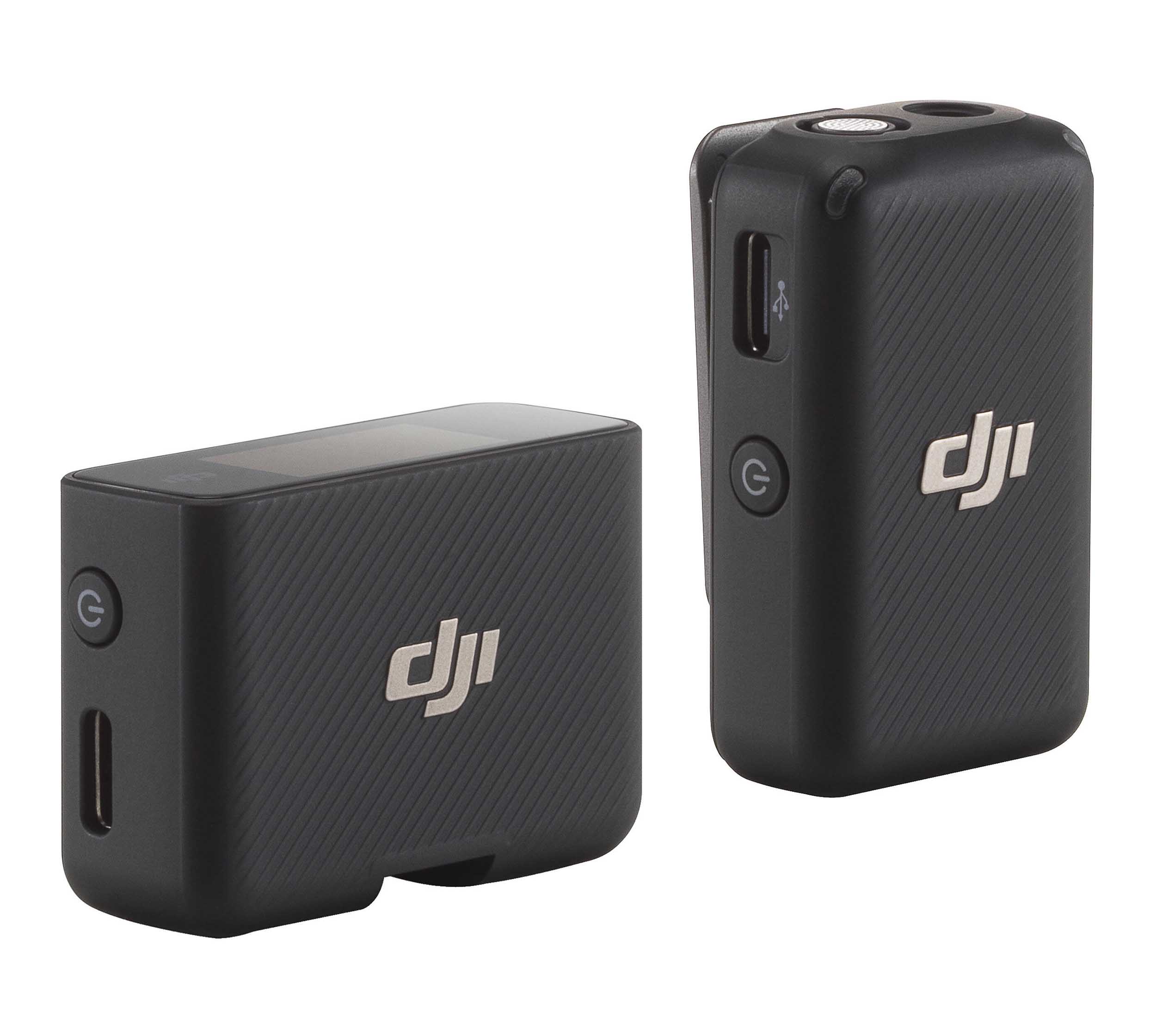 DJI Mic CP.RN.00000308.01, Compact Digital Wireless Microphone System/Recorder for Camera and Smartphone (2.4 GHz) by DJI