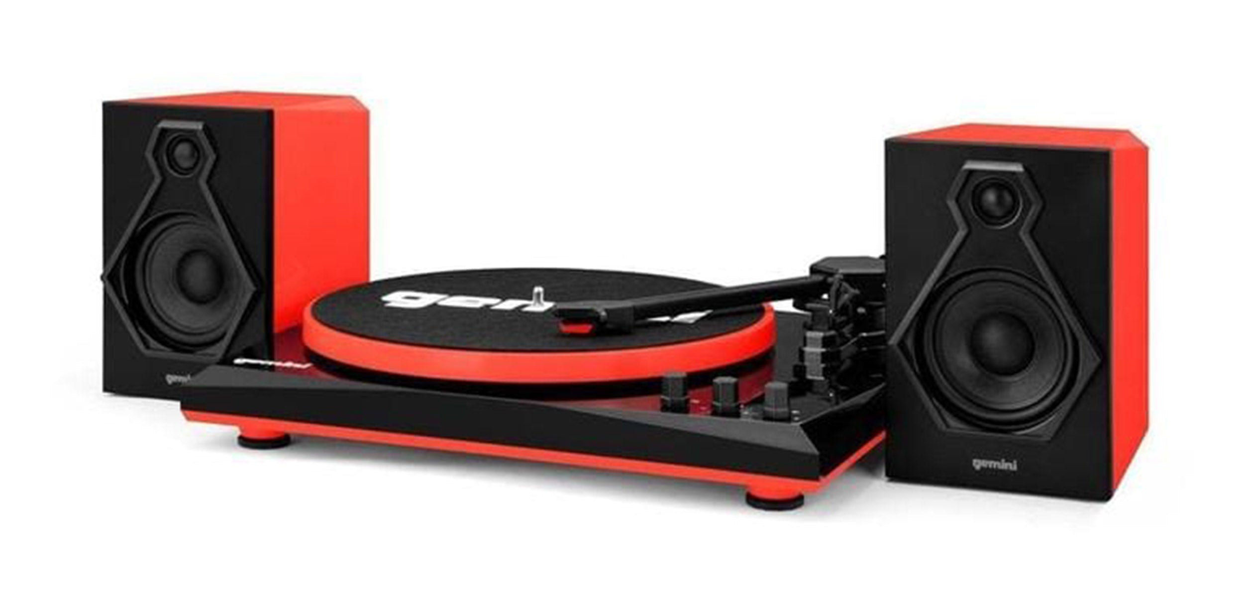 Gemini Sound TT-900BR Stereo Turntable System - Black/Red by Gemini Sound