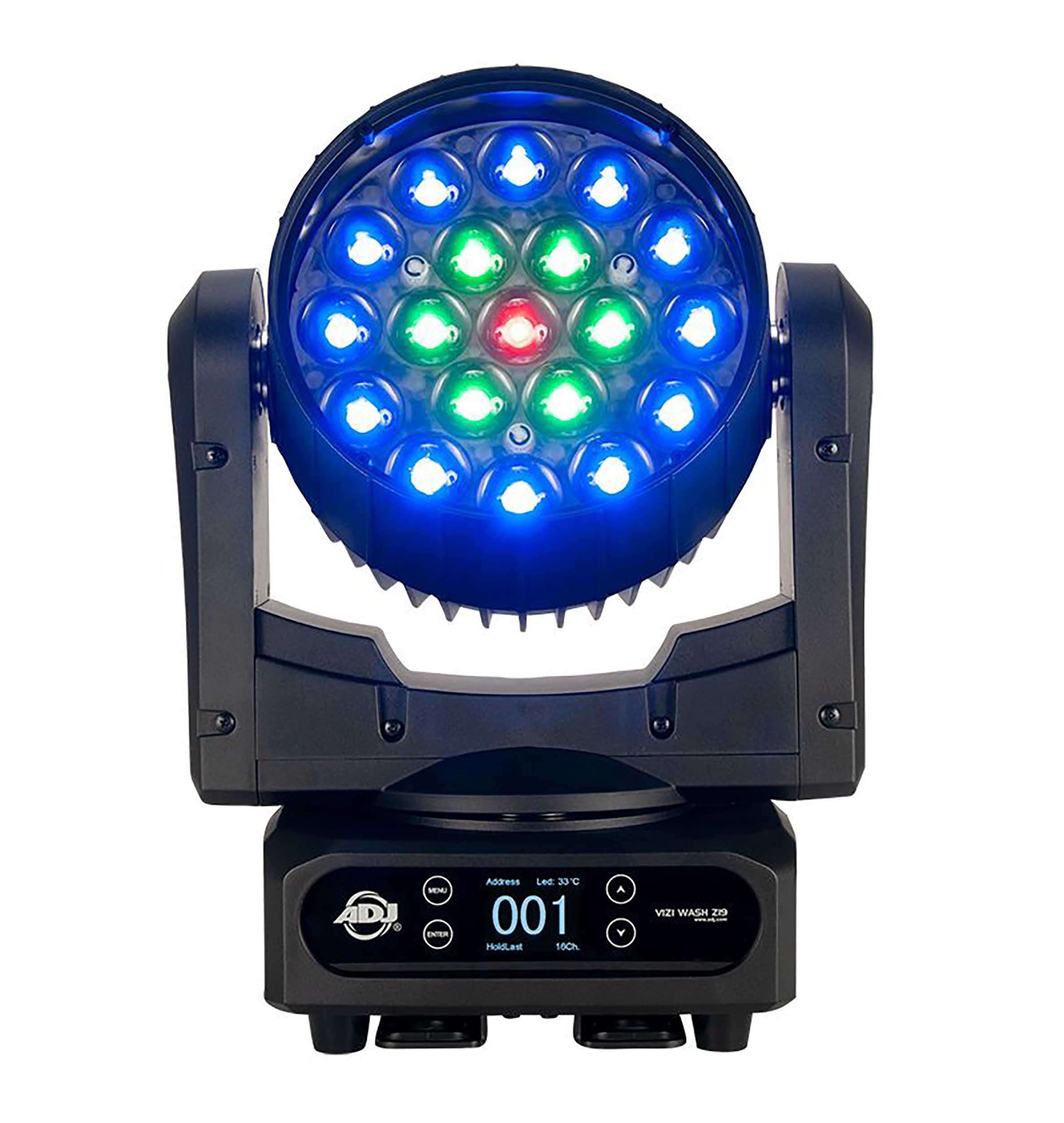 ADJ Vizi Wash Z19, Moving Head Wash Fixture with Variable Motorized Zoom - 380 Watt by ADJ