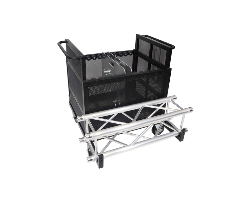 ProX X-BP8X30-10X24MK2, Dolly Cart for Base Plates/Truss/Stage legs/Cables and Accessories Holds 8-30 inch or 10-24 inch Base Plates MK2 by ProX Cases
