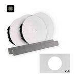 Shure 712L AL-V Ecosystem DJ Package Including 2 MXA710-2FT Linear Microphone, 1 IMX-RM8-SUB5, 4 MXN5W-C Ceiling Loudspeaker and 4 Tile Bridge by Shure