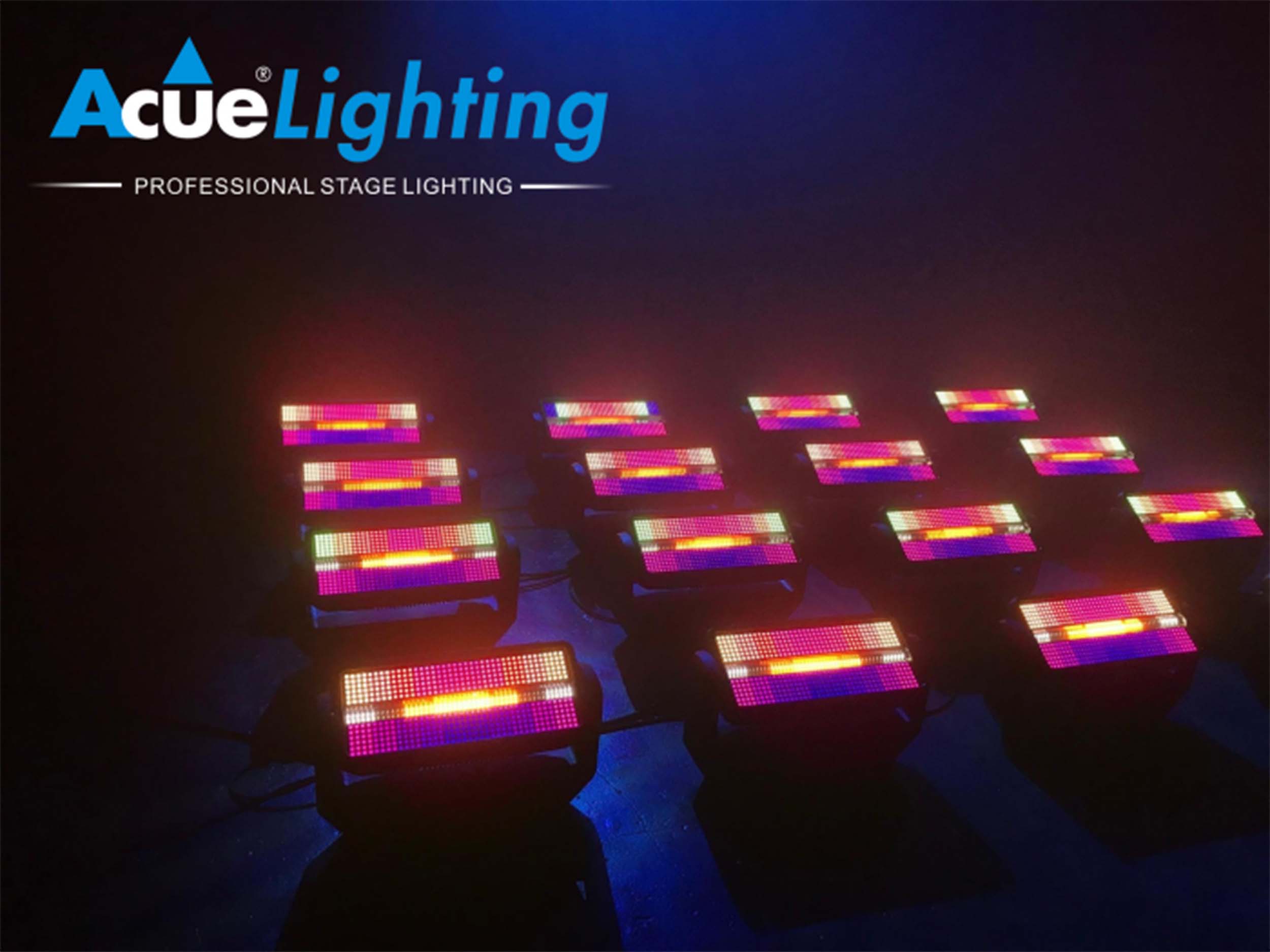 Acue Lighting Hurricane, RGBWA Strobe Light Features 3 In 1 RGB Strobe Panel with LED Cool-White + Amber Strobe Tube by Acue Lighting