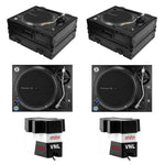 Pioneer DJ Professional Direct Drive DJ Turntable with Turntable Flight Case and Cartridge DJ Package by Pioneer DJ