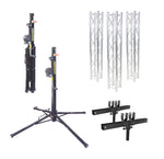 ProX F34 Truss Lifting Package with (3) 6.56Ft Truss Segments, (2) Adjustable T-Adapters, (2) Top Loading Lifting Towers by ProX Cases