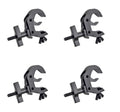 ProX T-C12H-BLKX4, Set of Four 2-Inch Truss Clamp - Easy Self Lock with Big Knob - Black by ProX Cases