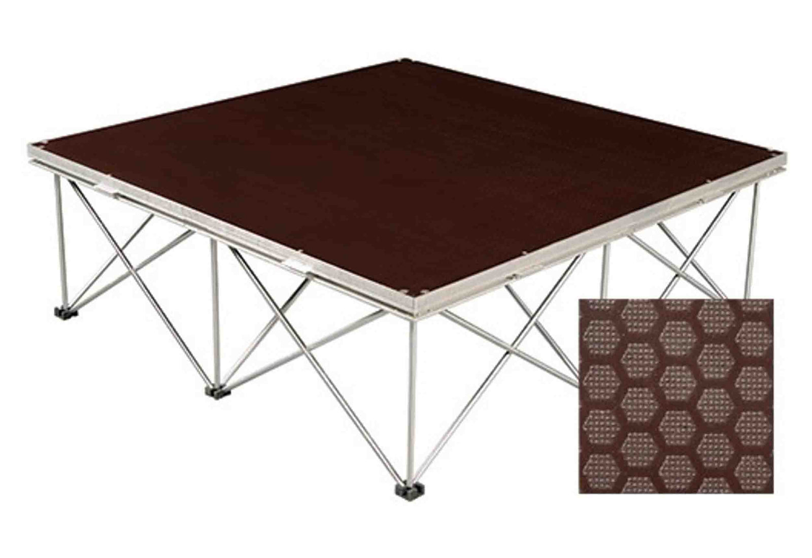 Show Solutions DD4848H, Duro Deck Stage Decks 48″ x 48″ Hard Surface Deck by Show Solutions