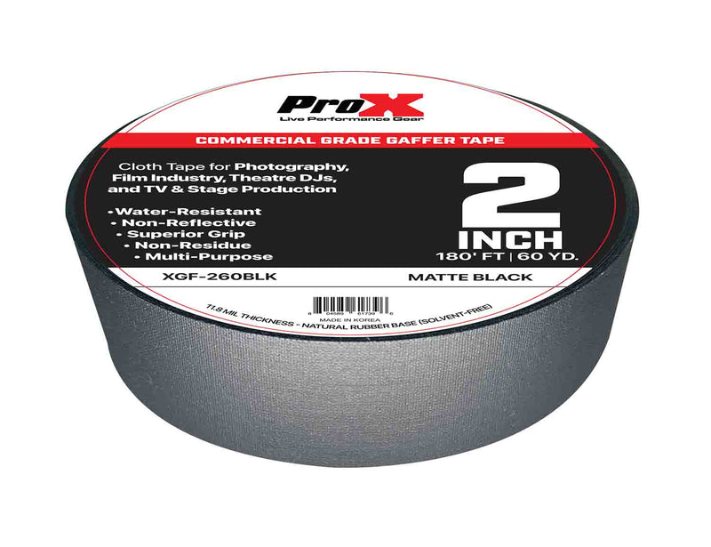 Prox XGF-160FLX4, 4-Pack 1-Inch 60yd Multi Colour Fluorescent Commercial Grade Gaffer Roll Tape - 180ft