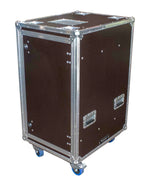 Odyssey OPSR20U243046WBRN, Professional 20U Brown Hex Board Slam Rack with Caster Wheels by Odyssey