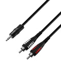 Adam Hall K3YWCC0300, 3 Star Series 2 RCA x Minijack Audio Cable - 3 m by Adam Hall