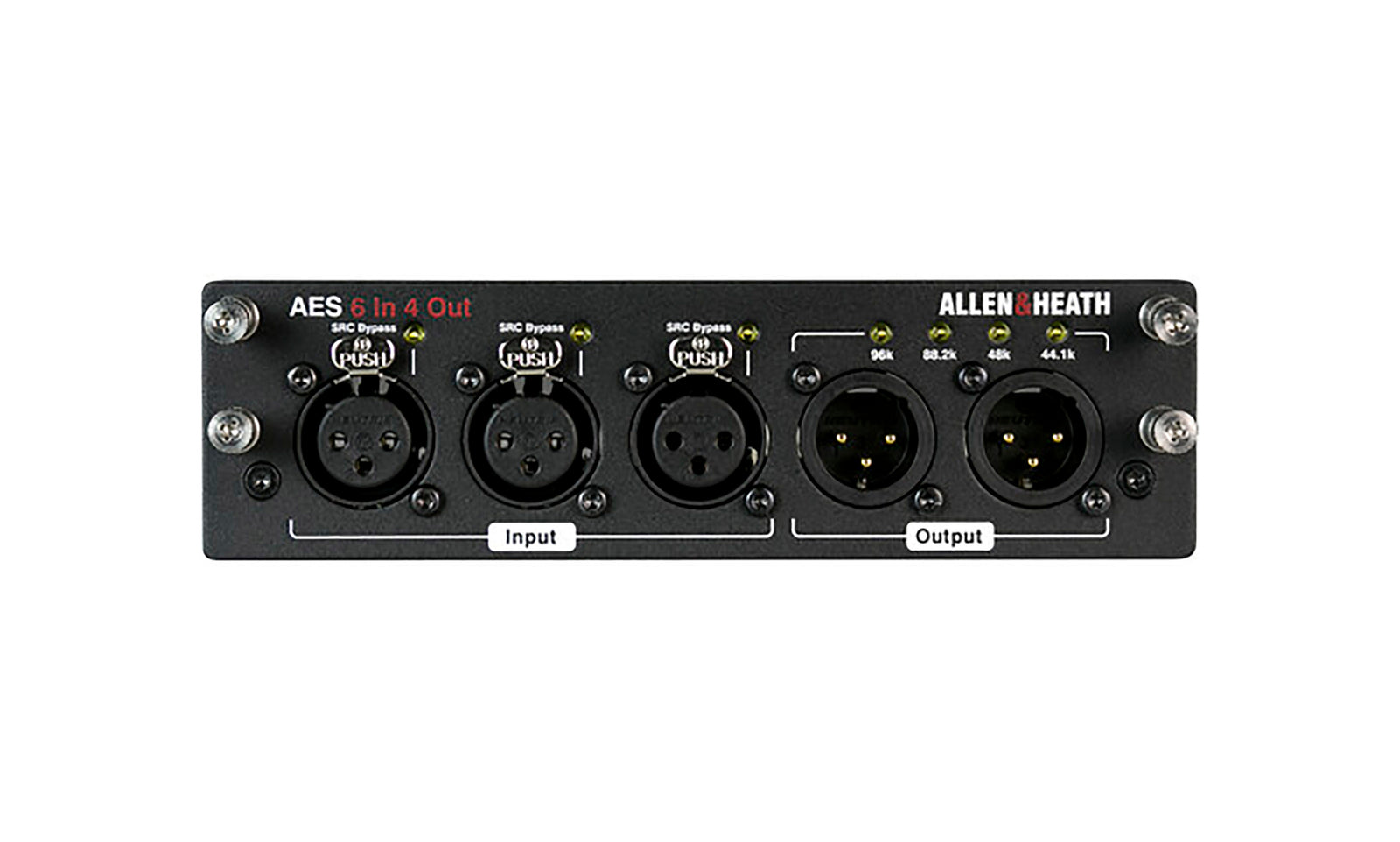 Allen & Heath AH-M-DL-AES6I4O-A, Module with 6 Inputs/4 Outputs and SRC - 32 kHz to 192 kHz by ALLEN & HEATH