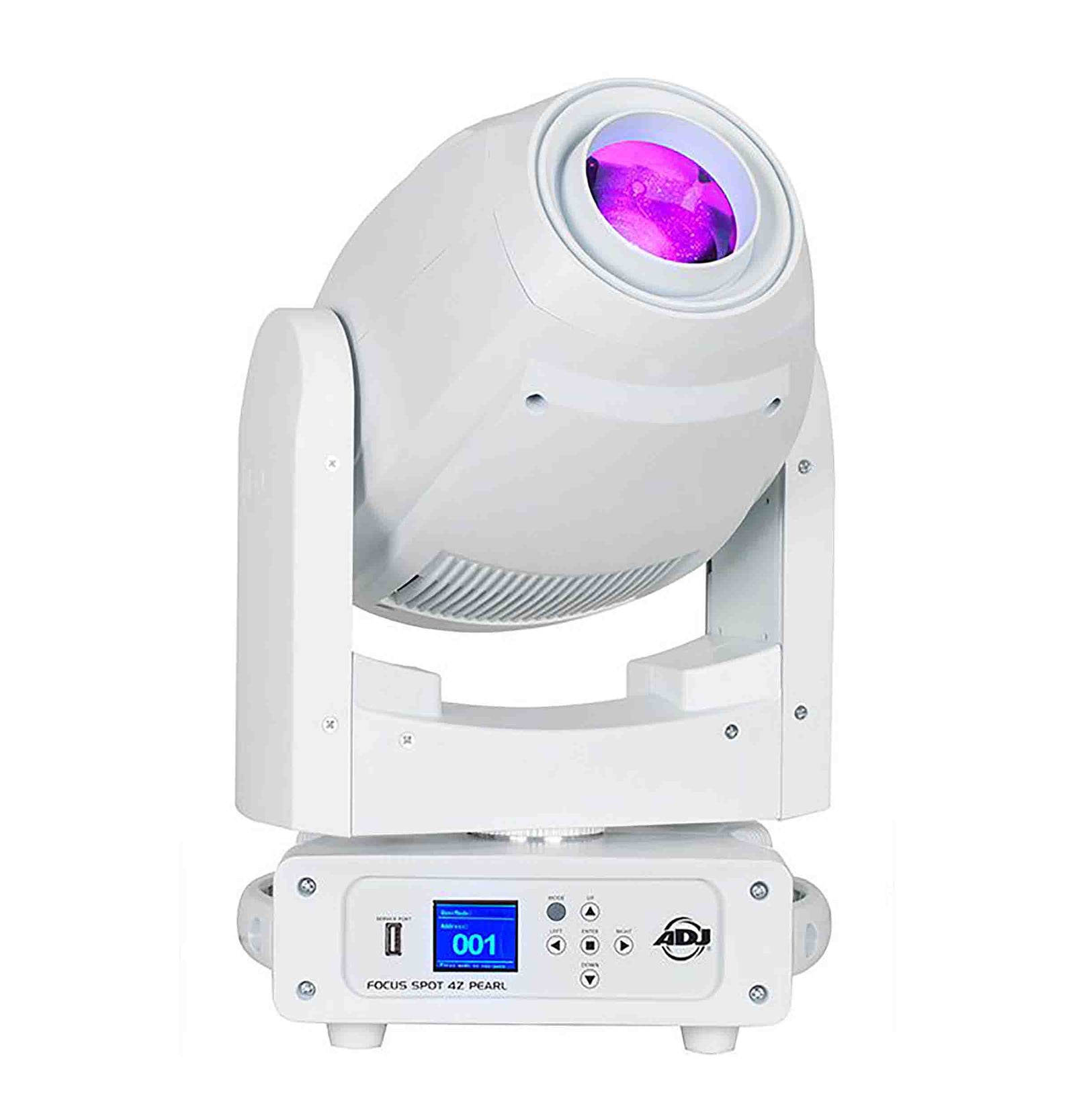 ADJ Focus Spot 4Z Pearl, Moving Head Spot Fixture with Motorized Focus and Zoom - White by ADJ