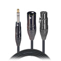 ProX XC-SYXFXM10, Balanced 1/4" TRS-M Stereo to Dual XLR-M and XLR-F High Performance Audio Y Cable - 10 Ft by ProX Cases