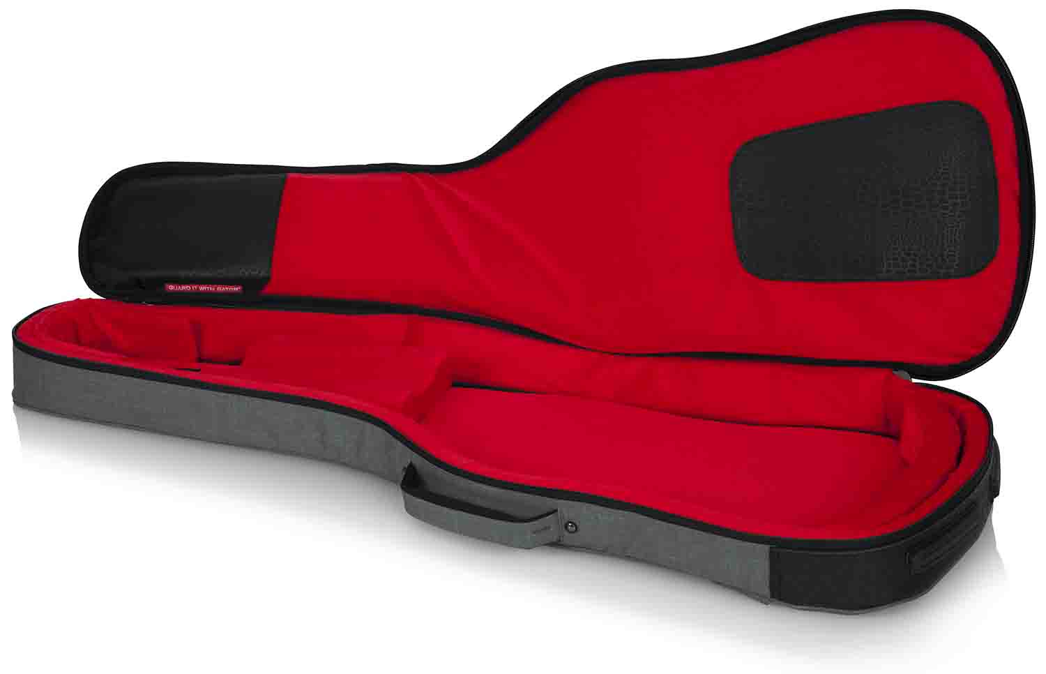 Gator Cases GT-ELECTRIC-GRY Transit Series Electric Guitar Gig Bag with Light Grey Exterior by Gator Cases