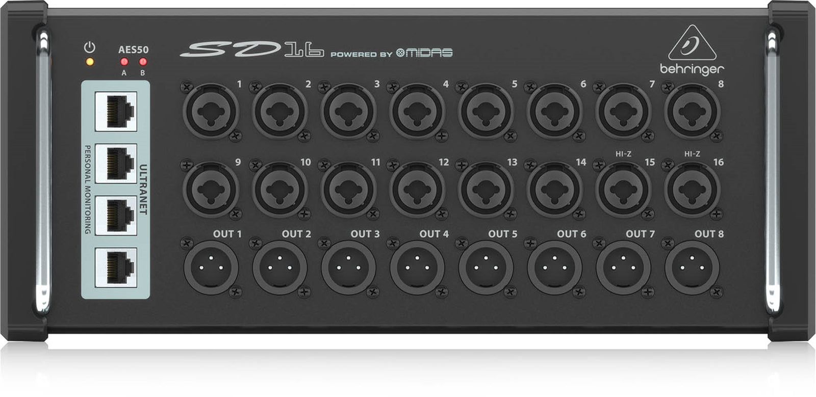 Behringer SD16, 8 Outputs Stage Box with 16 Remote-Controllable Midas Preamps by Behringer
