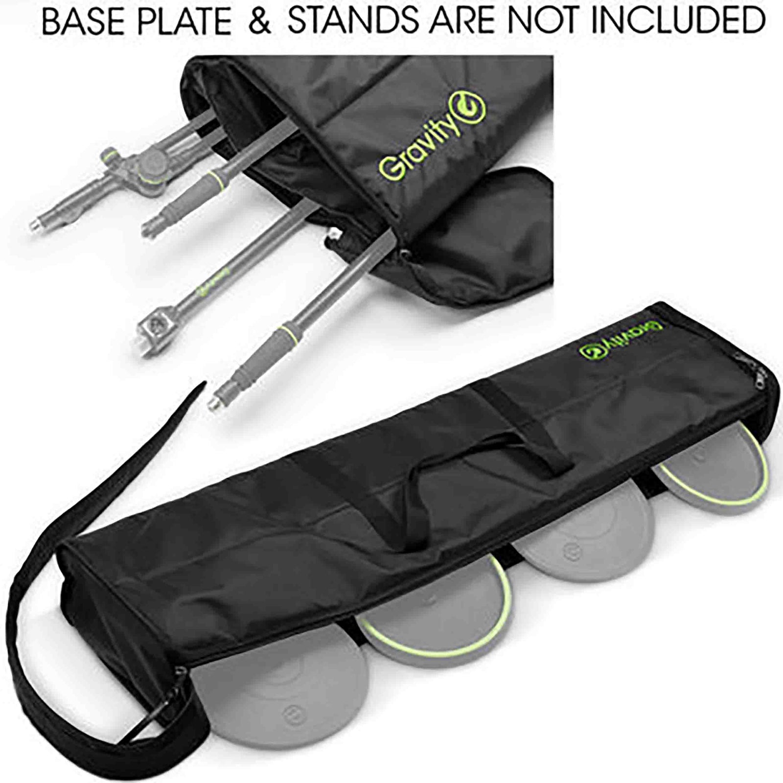 Gravity GR-GBGMSPB4B Transport Bag for 4 Microphone Stands with Plate Base by Gravity