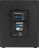 Samson RS1800A, 1000-Watt Active Subwoofer Speaker with 18-Inch Driver - Black by Samson