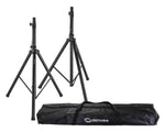 Odyssey Speaker Stand DJ Package with White and Black Skirt/Scrim and Carrying Bag by Odyssey