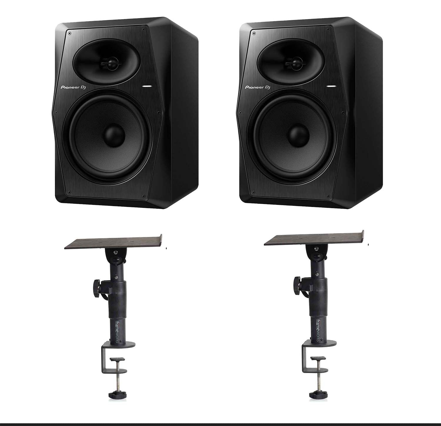 Pioneer VM-80 Studio Monitor Package with Desktop Clamp Mount by Pioneer DJ