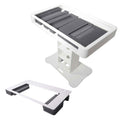 Prox Rev7 Control Tower Podium with Top Plate DJ Package - White by ProX Cases