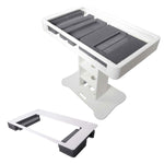 Prox Rev7 Control Tower Podium with Top Plate DJ Package - White by ProX Cases