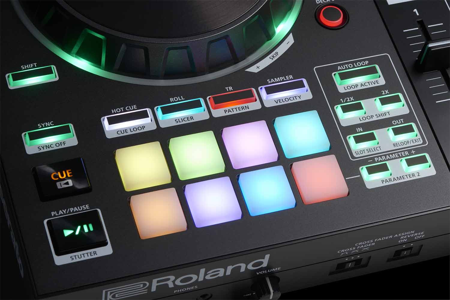 Roland DJ-505, 2-Deck Serato DJ Controller with Drum Machine