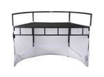 JMAZ JZ5010 Command Booth Event Facade Booth with Adjustable Scrims - Black and White by JMAZ
