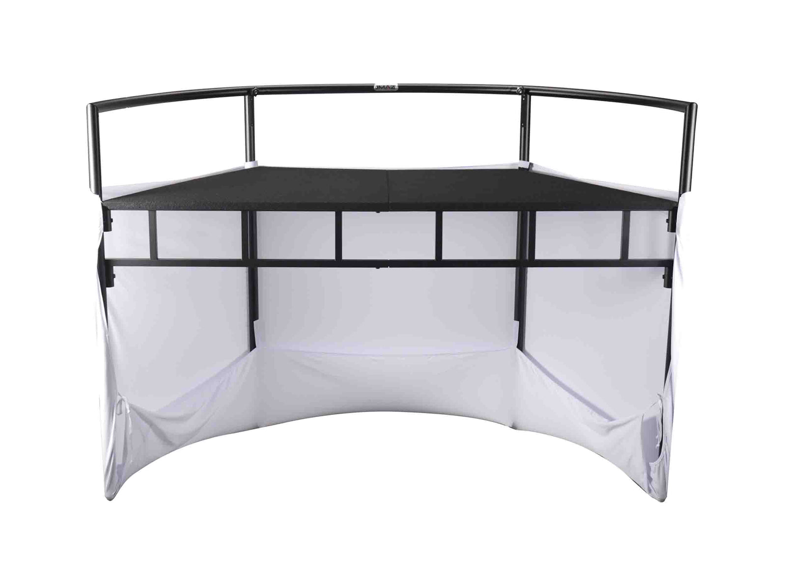 JMAZ JZ5010 Command Booth Event Facade Booth with Adjustable Scrims - Black and White by JMAZ