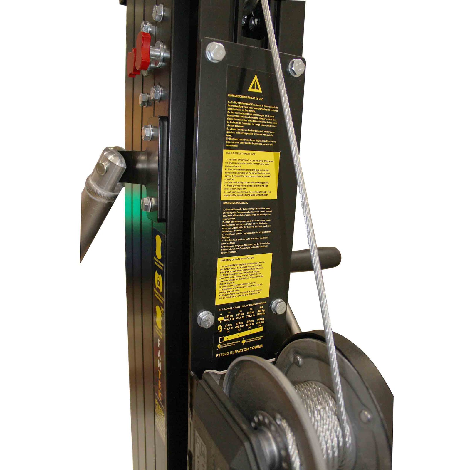 ProX XTF-FT5323, FANTEK Compact Front-Loading Lifting Tower - 518 lb Load Capacity by ProX Cases