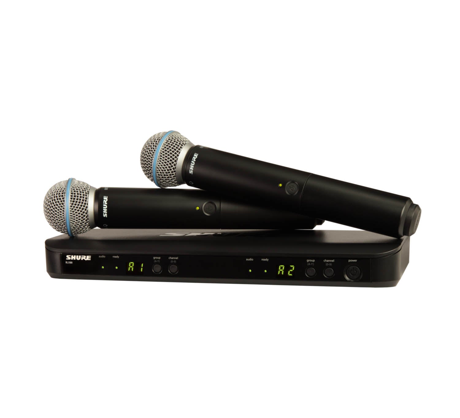 Shure BLX288/B58 Dual Channel Wireless Microphone System with Two Beta 58A - Hollywood DJ