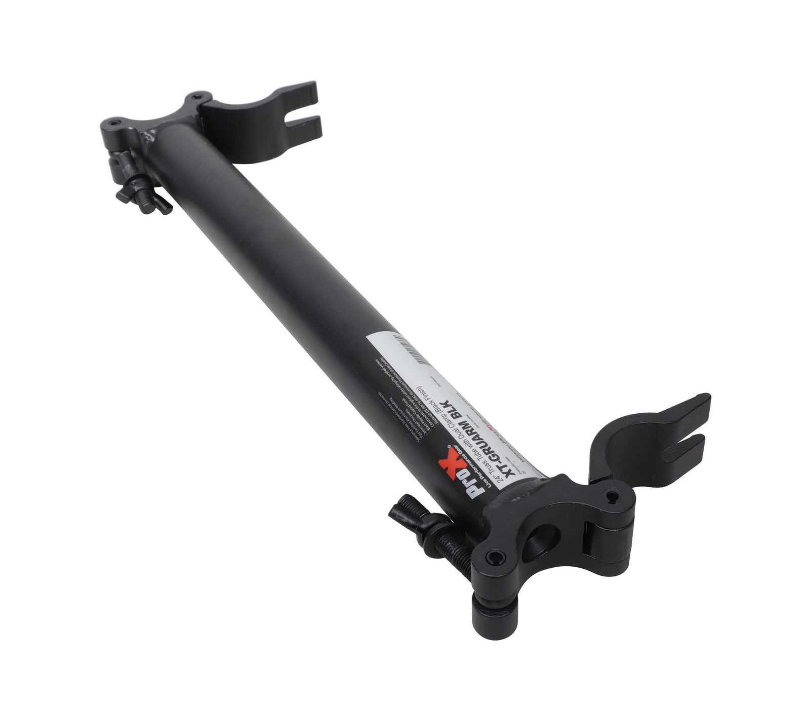 ProX XT-GRU-ARM BLK, 24 Inch Truss Tube with Dual Clamp for ProX XT-GRU Rapid Grid Modular System - Black by ProX Cases