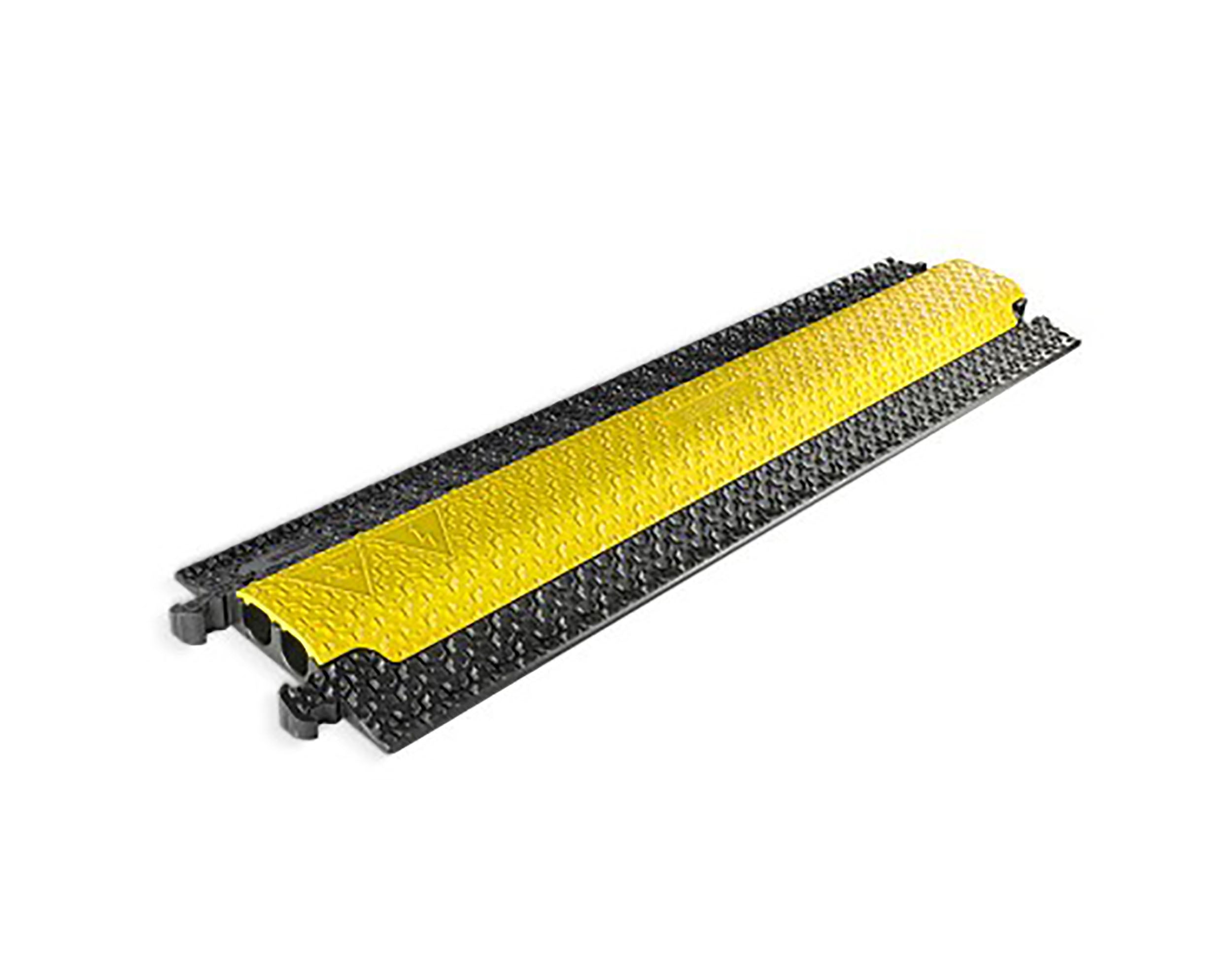 Defender 86100, 2 Channels Medium Duty Cable Protector - Black/Yellow by Defender