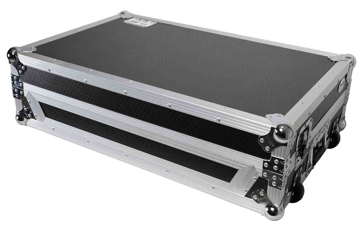 ProX XS-XDJRX3 WLT Flight Case for Pioneer XDJ-RX3, DDJ-REV5 DJ Controller with Laptop Shelf 1U Rack Space and Wheels by ProX Cases