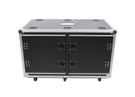 ProX XS-2X12USLAM24, 2X12U Deep Vertical Shock Mount Rack Case with Sliding Doors and 6 Caster Wheels - 24 Feet by ProX Cases
