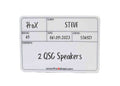 ProX X-CLABELMDX12, 12 Pack of Medium Sized Multipurpose Labels for Flight Cases by ProX Cases