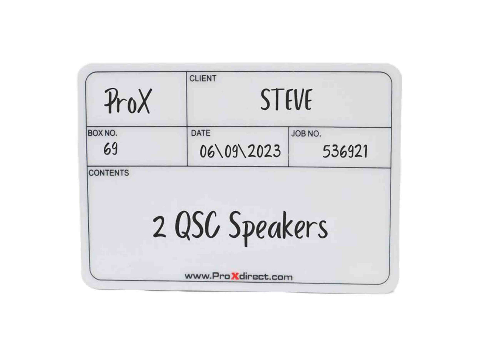 ProX X-CLABELMDX12, 12 Pack of Medium Sized Multipurpose Labels for Flight Cases by ProX Cases