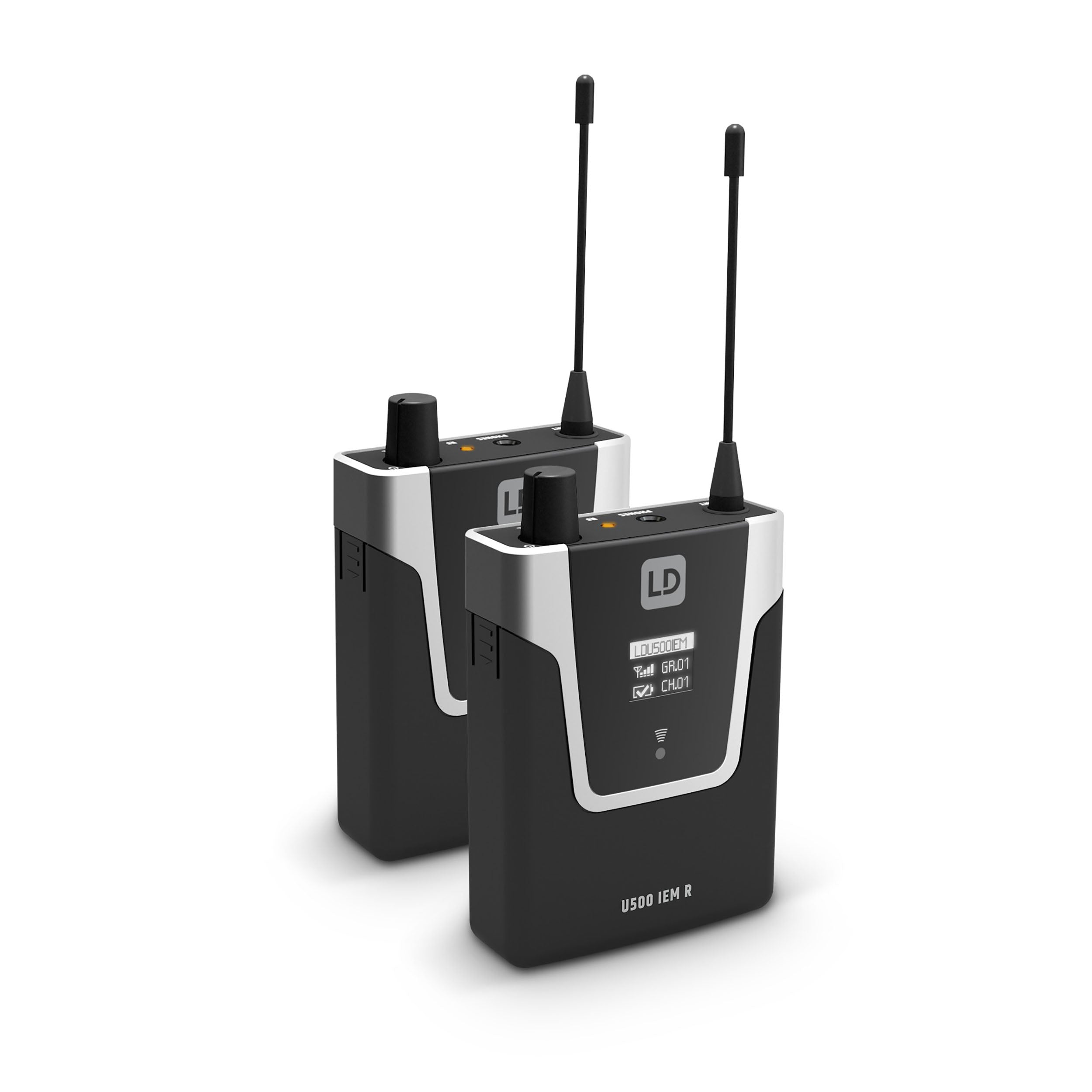 LD Systems U505 IEM BUNDLE, In-Ear Monitoring System with 2 x Bodypack - 584 - 608 MHz by LD Systems