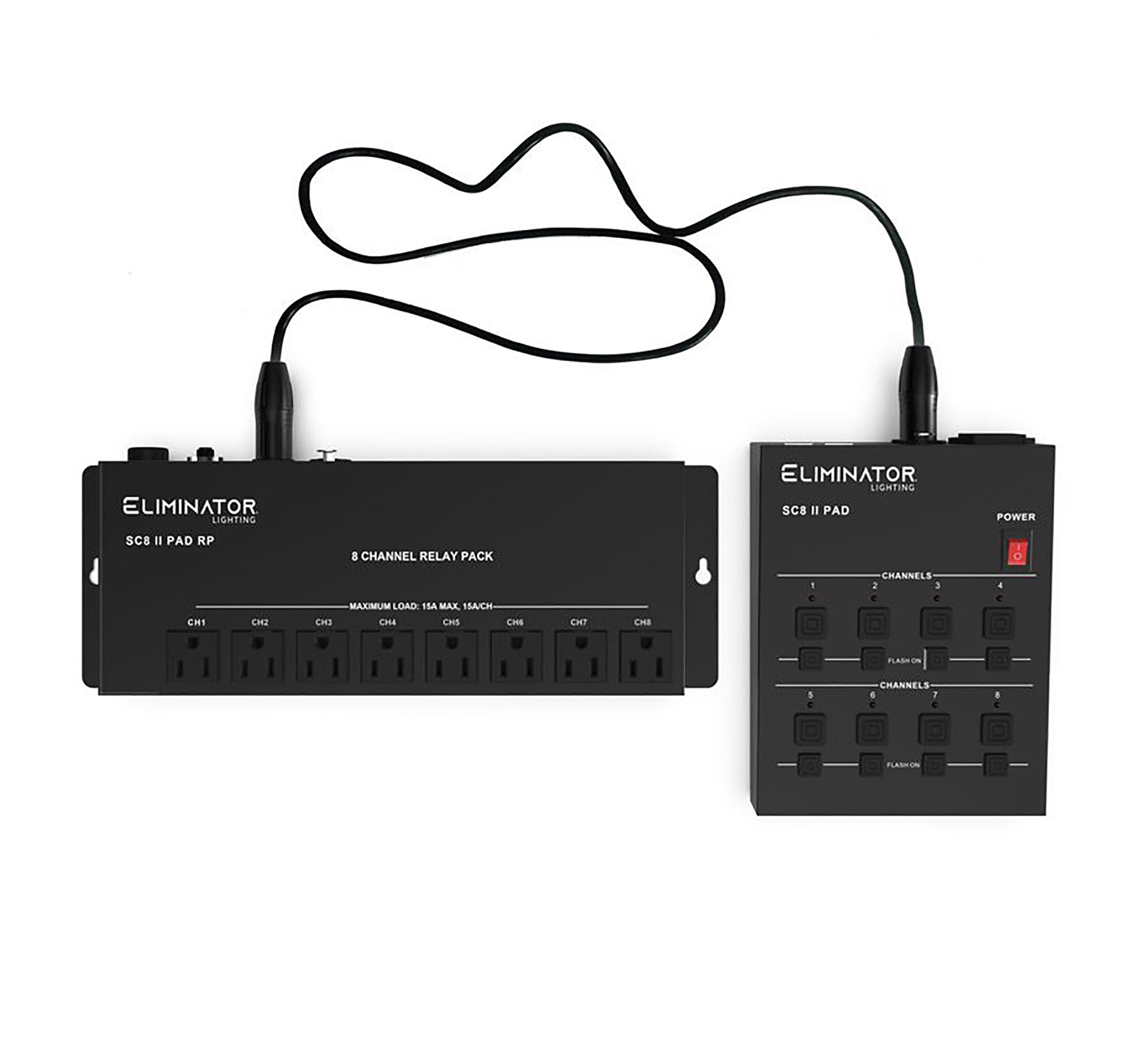 Eliminator Lighting Sc8 II Pad System, 8-Channel Analog On/Off Lighting Controller