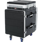 Gator Cases GRC-10X12 PU, 10U Top and 12U Side ATA Molded PE Pop-Up Console Rack by Gator Cases