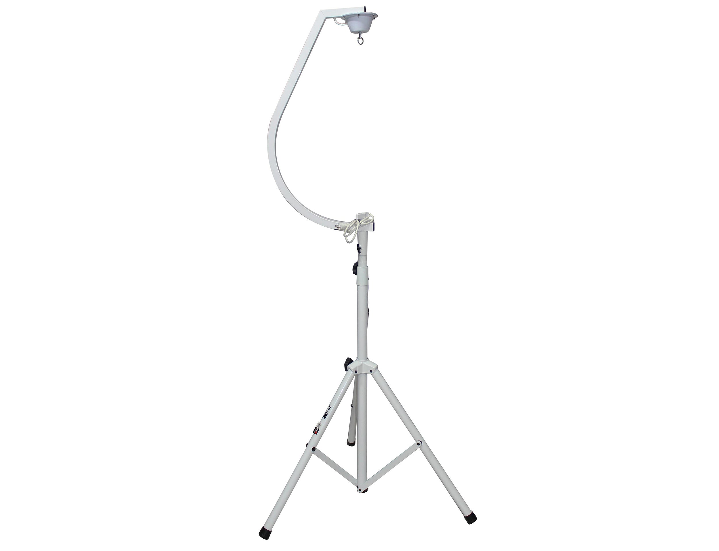 B-Stock Scratch & Dent: ProX X-MB20STAND 20" Mirror Ball Free Standing Hook with 1 RPM Motor - White