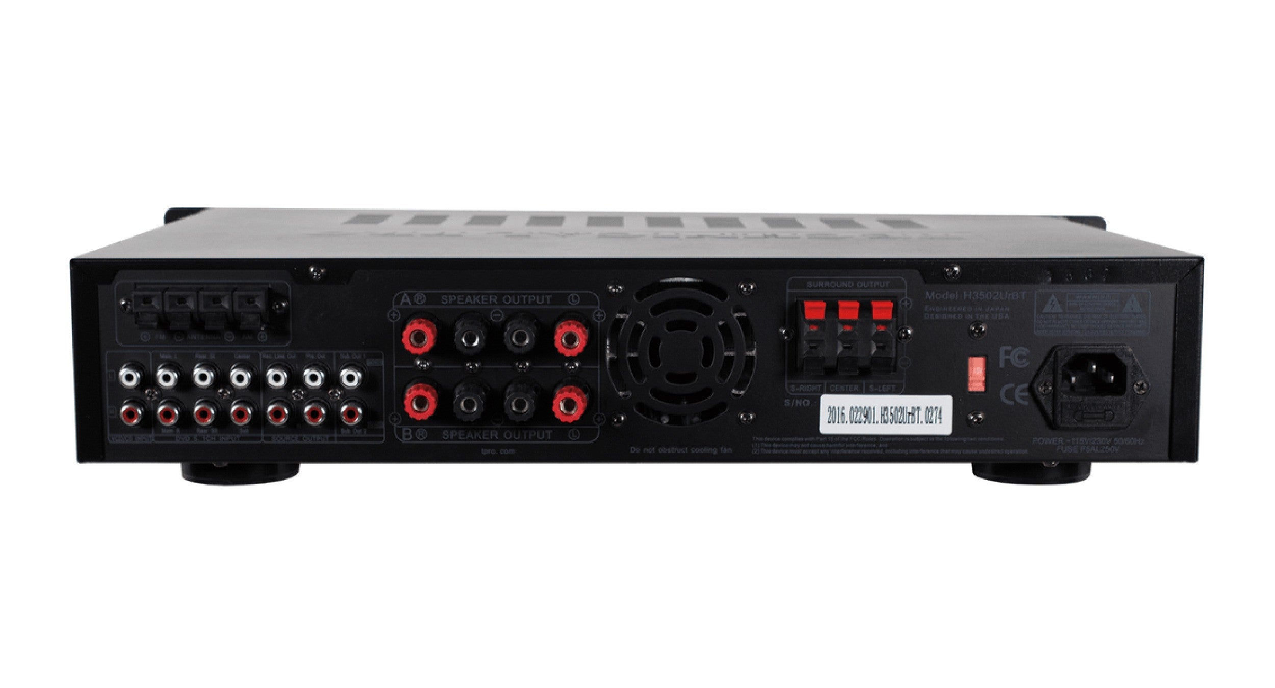Technical Pro H3502URBT Digital Hybrid Amplifier with AM/FM Tuner - 3500 Watts by Technical Pro