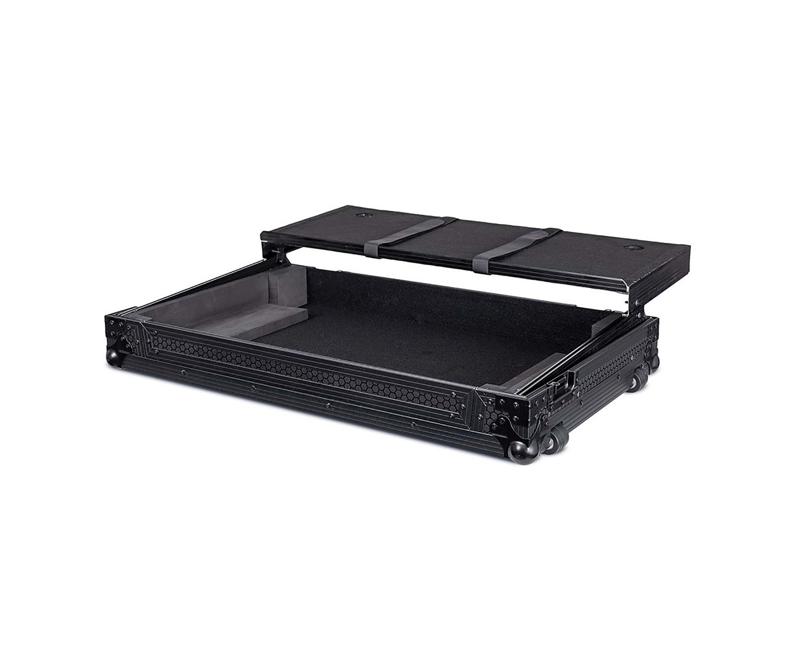 Headliner HL10021, Flight Case with Laptop Platform and Wheels for Pioneer DJ DDJ-REV7 - Pitch Black by Headliner