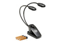 K&M 12271 Music-Stand Light with Twin Heads - Black by K&M