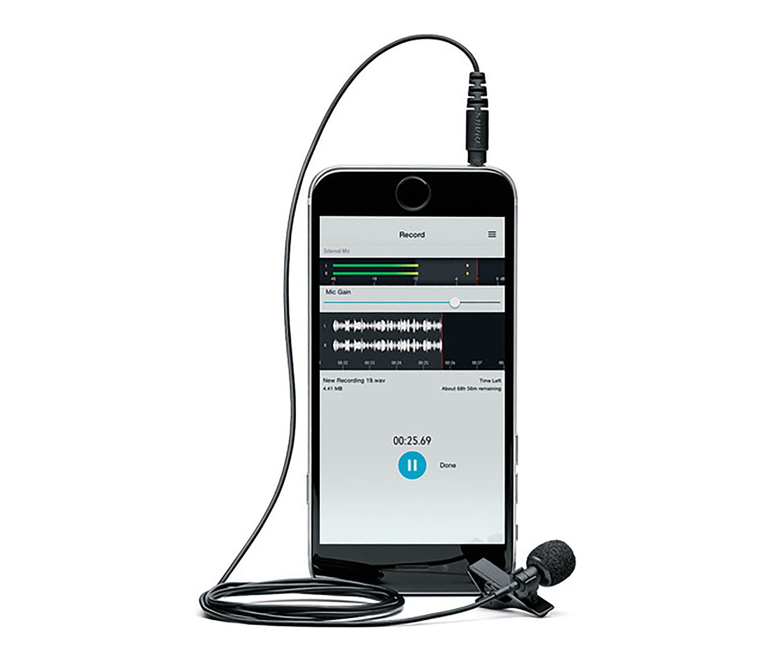 Shure MVL/A Omnidirectional Lavalier Microphone for Smartphones by Shure