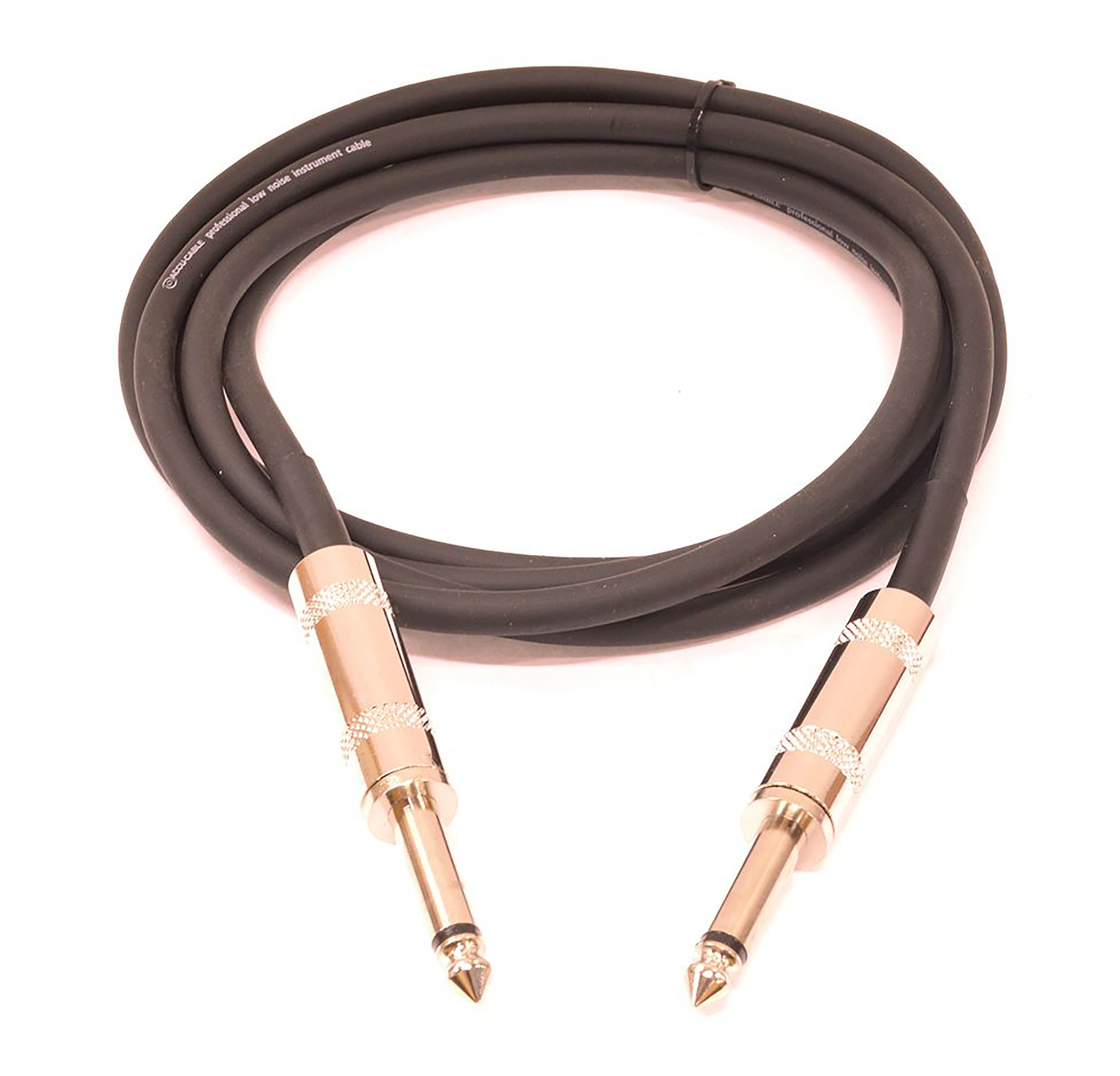 Accu-Cable QTR, 1/4-Inch Mono Male to 1/4-Inch Male Instrument Cable by Accu Cable
